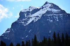 08 Mount Temple South Face Late Afternoon From Trans Canada Highway Driving Between Banff And Lake Louise in Summer
